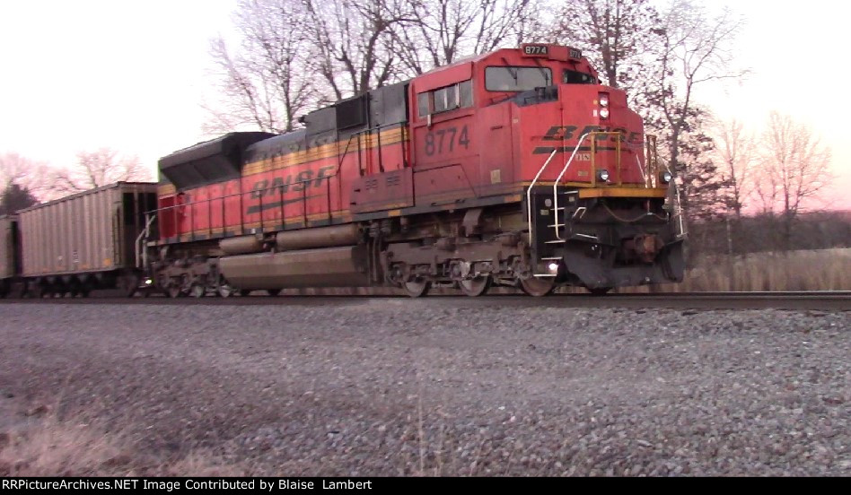 BNSF coal train DPU